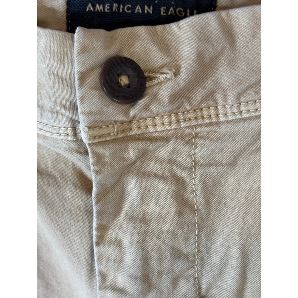 American Eagle Mens Ne(x)t Level Flex Slim Straight Chino Pants Tan Khaki 34x34